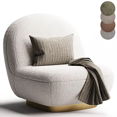 Pacha Low Slung Boucle Lounge Chair