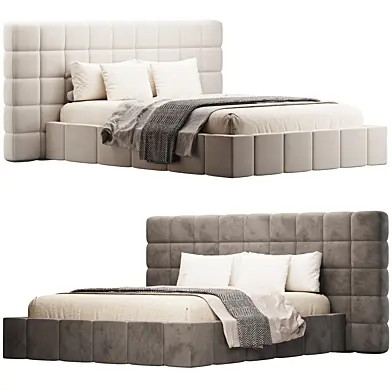 Italian Minimalist Lawrence Fabric Bed Master Bedroom