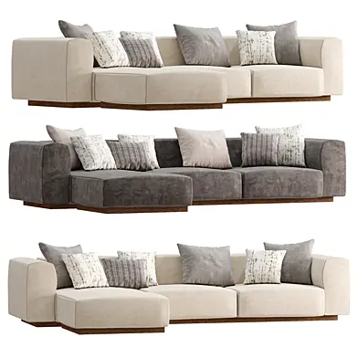 Vitra Soft Modular Sofa Three Seater with Chaise