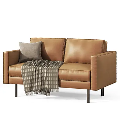Aliexpress Scandinavian style leather art sofa 2-seater