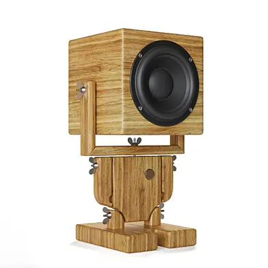 Настольная акустическая колонка Робот / Robot Speaker by Godsk Snedkeri