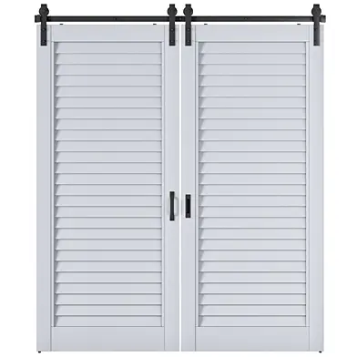 Жалюзийная дверь с амбарным механизмом Barn Door
