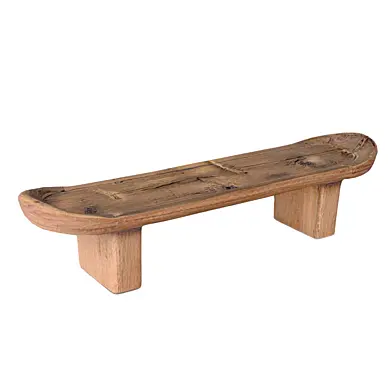 Rustic Oval Modern Bench
