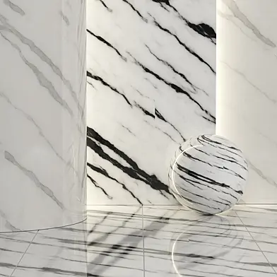 White Marble texture Black, Gray vein 2k