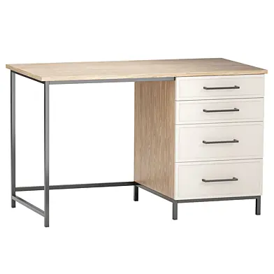 Desk with one pedestal