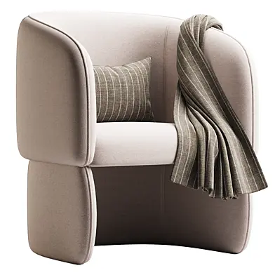 Curved Accent Chair