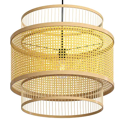 Japanese Style Bamboo Pendant Light