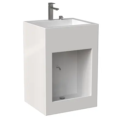 Ceramic Wudu Dual Level Wudu Basin