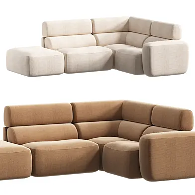 Smooth Sofa Modular Corner by Tylko