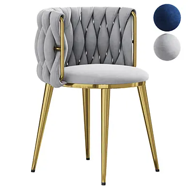 Sweave Nordic Blue Barrel Back Dining Chair