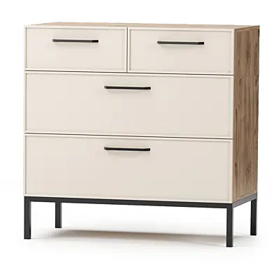 Chest of drawers with four drawers