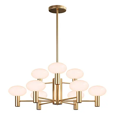 Bank Glass Globe Chandelier