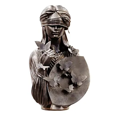 Girl with Butterflies Statue set 763
