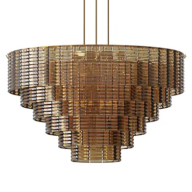 Sirene Smoke Glass Round Chandelier 41