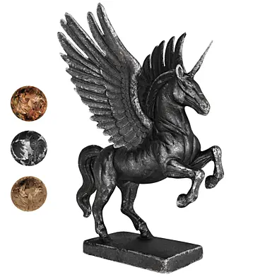 Mythical Unicorn Horse Statue