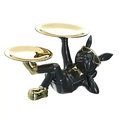 Multi Functional Bulldog Statue