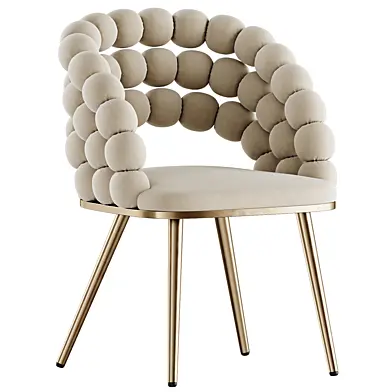 Стул на металлокаркасе Ball beige