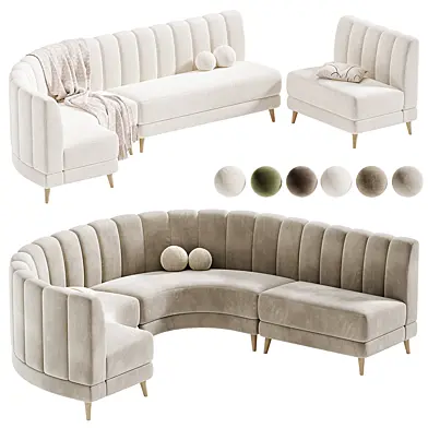 Restaurant Sofa Set 09, Диваны ресторан