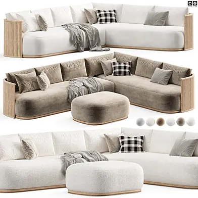 Byron Teak Customizable Sectional Sofa 1 || Outdoor Sofa