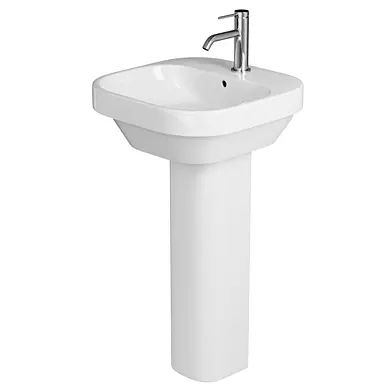 Britton Bathrooms Curve2 Basin with Full Pedestal