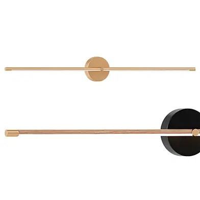 Lampara de pared lineal redonda minimalista