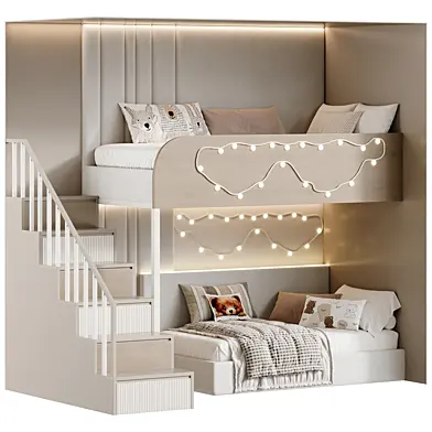 Designer two-level bed Kids room