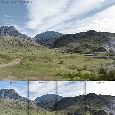 Trails in the Altai mountains