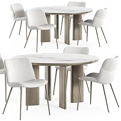 Calligaris Sandy table Onda chair