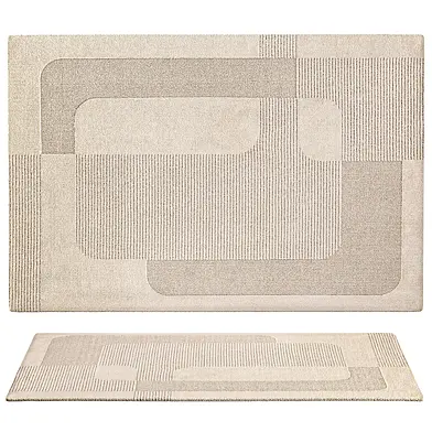 Rug with geometric textured pattern Lodgo