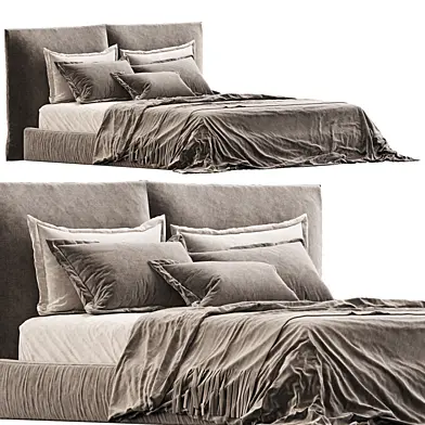 Bed Casanova by Meroni and Colzani