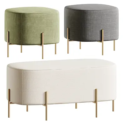 Sancal Elephant Pouf and Bench