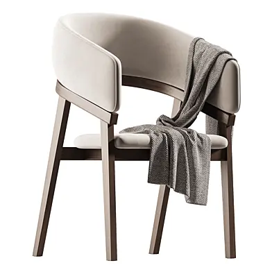 Modrest Truman - Mid-Century Modern Grey Walnut Dining Chair
