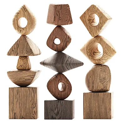 Abstract sculptures Set 008
