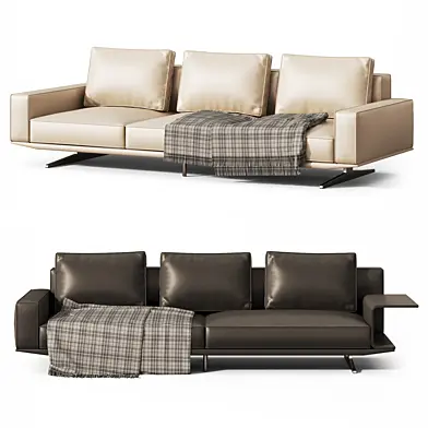 Italian artistic leather sofa