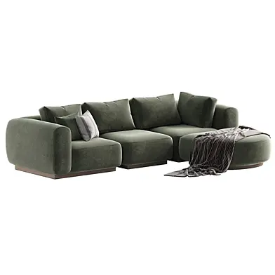 Natalie sheepskin modular sofa