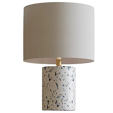 Blue Terrazzo Table Lamp