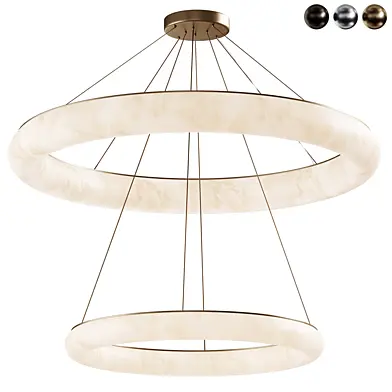 Rh Rivage Lisse Two-Tiered Round Chandelier