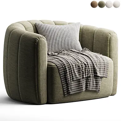 Noble House Smith Shina Swivel Armchair