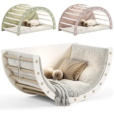 Half moon swing kids bed