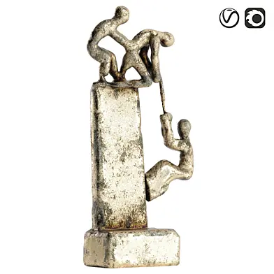 Abstract Human Teamwork Decoration