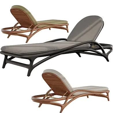 Zen outdoor adjustable lounger