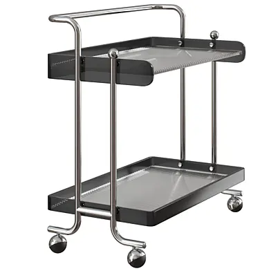 Acrylic sofa side small trolley