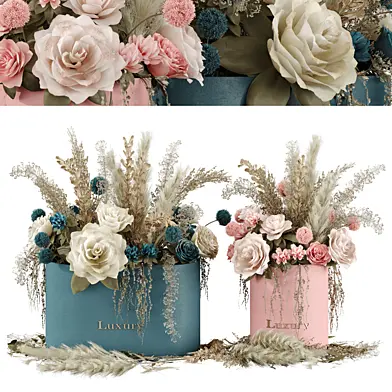 Bouquet of flowers set  010