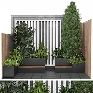 Garden set and tree 2260