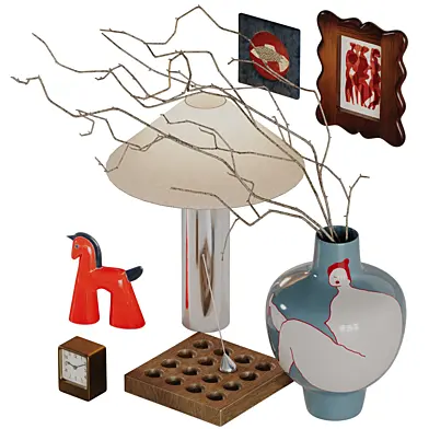 Decoration set 04 with Zara Home METAL BASE TABLE LAMP