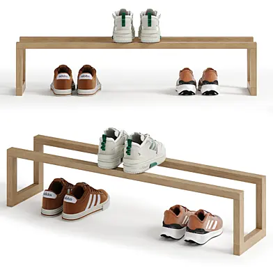 Shoe rack for the hallway