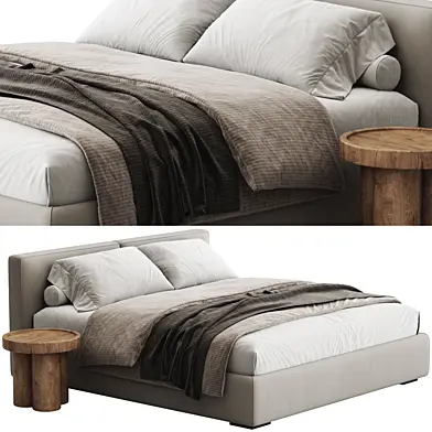 Slim Bed by Flexteam