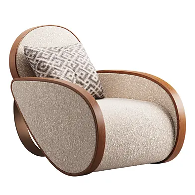 Plyus  Nautilus Chair in Fabric Wood
