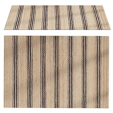 Jute Ticking Handwoven Rug