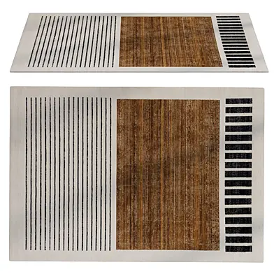 Keeva minimalist beige rug